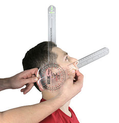 Baseline® Plastic Absolute+Axis® Goniometer - 360 Degree Head - 12 inch Arms, 25-pack