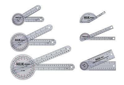 Baseline® Plastic Goniometer - 6-piece Set