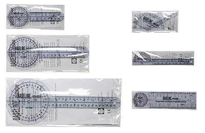 Baseline® Plastic Goniometer - 6-piece Set