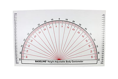 Baseline® Posture Evaluation - 3-piece Set - Protractor, Evaluator and Grid