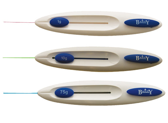 Baseline® Monofilament - Retracting Filament - 3-piece Set (1,10 and 75 gram)