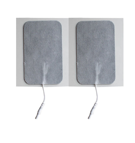 3 in. x 5 in. Rectangle - White Fabric Top Electrodes Case of 20 (2/pk)