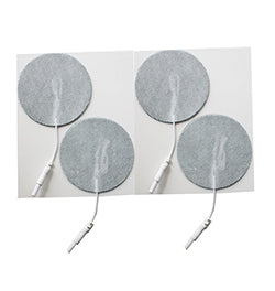 2.75 in. Round - White Fabric Top Electrodes Case of 20 (4/pk)