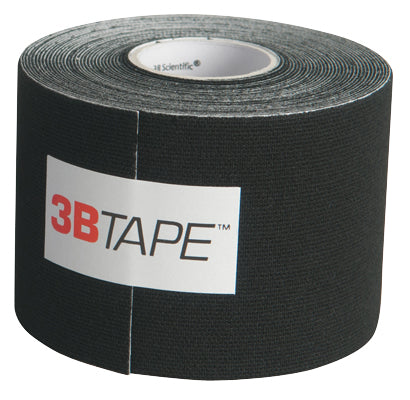 3B Tape, 2 in. x 16.5 ft, black, latex-free