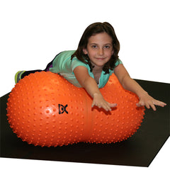 CanDo® Inflatable Exercise Sensi-Saddle Roll - Orange - 20 in. H x 39 in. L