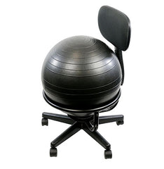 CanDo® Ball Chair - Metal - Mobile - with Back - no Arms - with 22 inch Ball