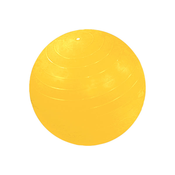 CanDo® Inflatable Exercise Ball - Standard Ball - Yellow - 18 inch