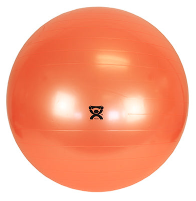 CanDo® Inflatable Exercise Ball - with 3 Stability Feet - Orange - 22 inch