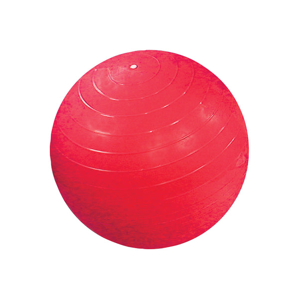 CanDo® Inflatable Exercise Ball - Standard Ball - Red - 30 inch w/ Box