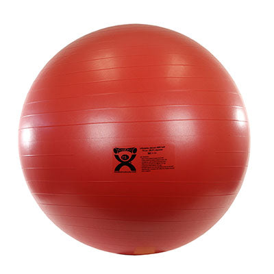 CanDo® Inflatable Exercise Ball - Deluxe ABS Ball - Red - 42 inch