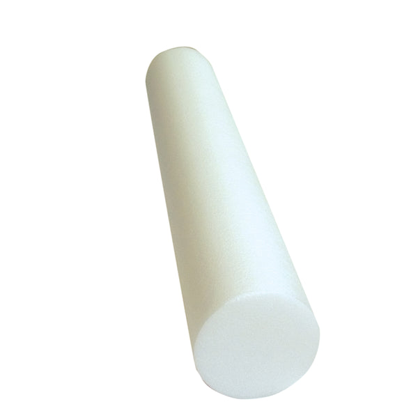 CanDo® Foam Roller - White PE foam - 6 x 36 inch - Round