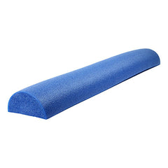 CanDo® Foam Roller - Blue PE foam - 6 x 36 inch - Half-Round