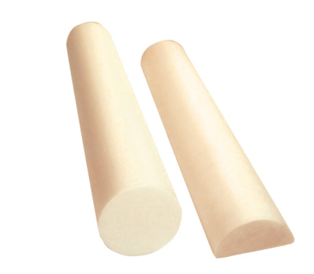 CanDo® Foam Roller - Antimicrobial - Beige PE foam - 6 x 36 inch - Round
