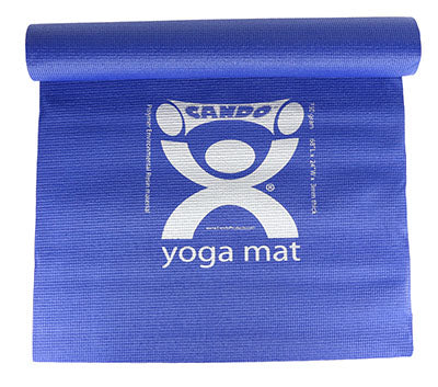 CanDo® Exercise Mat - PER Yoga Mat - Blue, 68 x 24 x 0.12 inch, case of 10