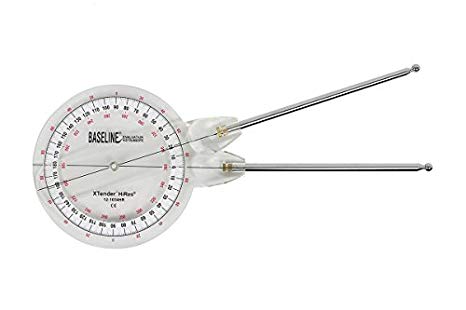 Baseline® Extendable Goniometer - 360 Degree Range - Extendable Arms (9 - 26 inch)