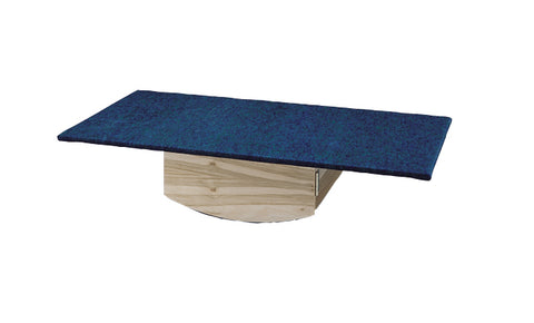 Rocker Board - Wooden with carpet - side-to-side, front-to-back combo - 30x60x12 inch