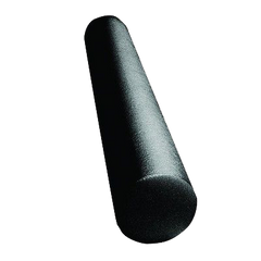 CanDo® Foam Roller - Black Composite - Extra Firm - 6 x 36 inch - Round
