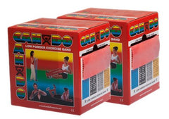 CanDo® Low Powder Exercise Band - 100 yard (2 x 50-yd rolls) - Red - light