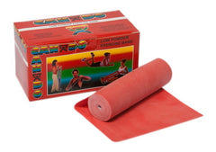 CANDO® Low Powder Exercise Band - 6 Yard Roll - Red (Light)