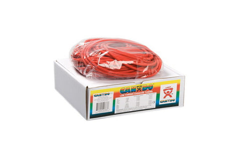 CanDo® Low Powder Exercise Tubing - 100 foot dispenser roll - Red - light