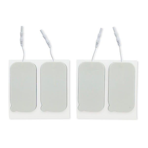 2 in. x 4 in. Rectangle - White Foam Top Electrodes Case of 10 (4/pk)