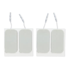 2 in. x 4 in. Rectangle - White Foam Top Electrodes Case of 10 (4/pk)