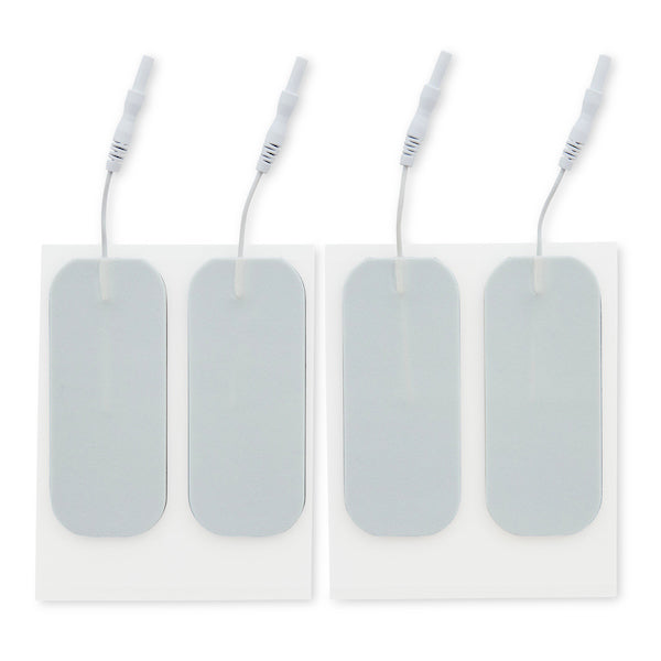 1.5 in. x 3.5 in. Rectangle - White Foam Top Electrodes Case of 10 (4/pk)