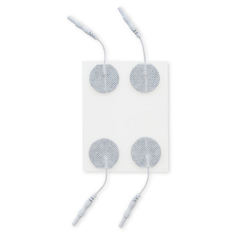 1.25 in. Round - White Fabric Top Electrodes Case of 10 (4/pk)
