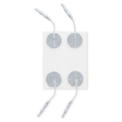 1.25 in. Round - White Fabric Top Electrodes Case of 10 (4/pk)