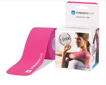 StrengthTape® Kinesiology Tape 5M Precut Roll Pink