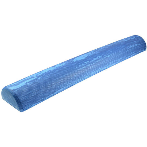 CanDo® Foam Roller - Blue EVA Foam - Extra Firm - 6 x 36 inch - Half-Round