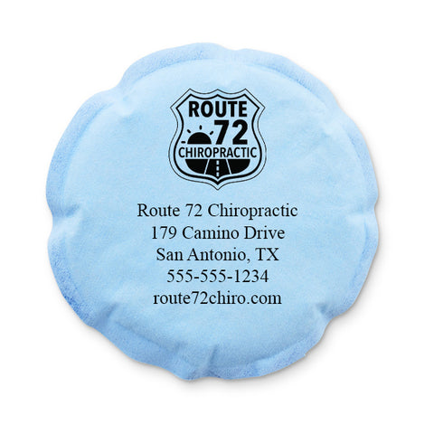 Personalized Reusable Fabric Hot/Cold Pack, 6" Round