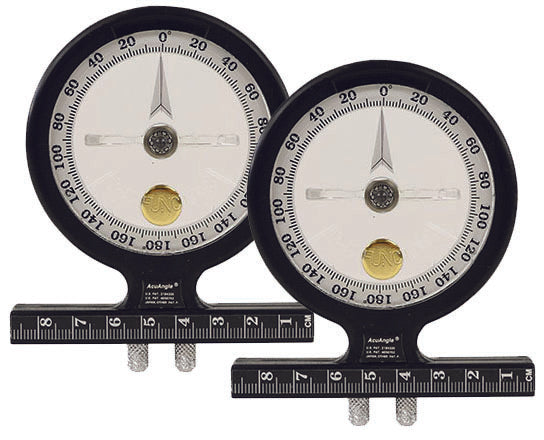 Baseline® AcuAngle Adjustable-Feet inclinometer, 2-piece Set